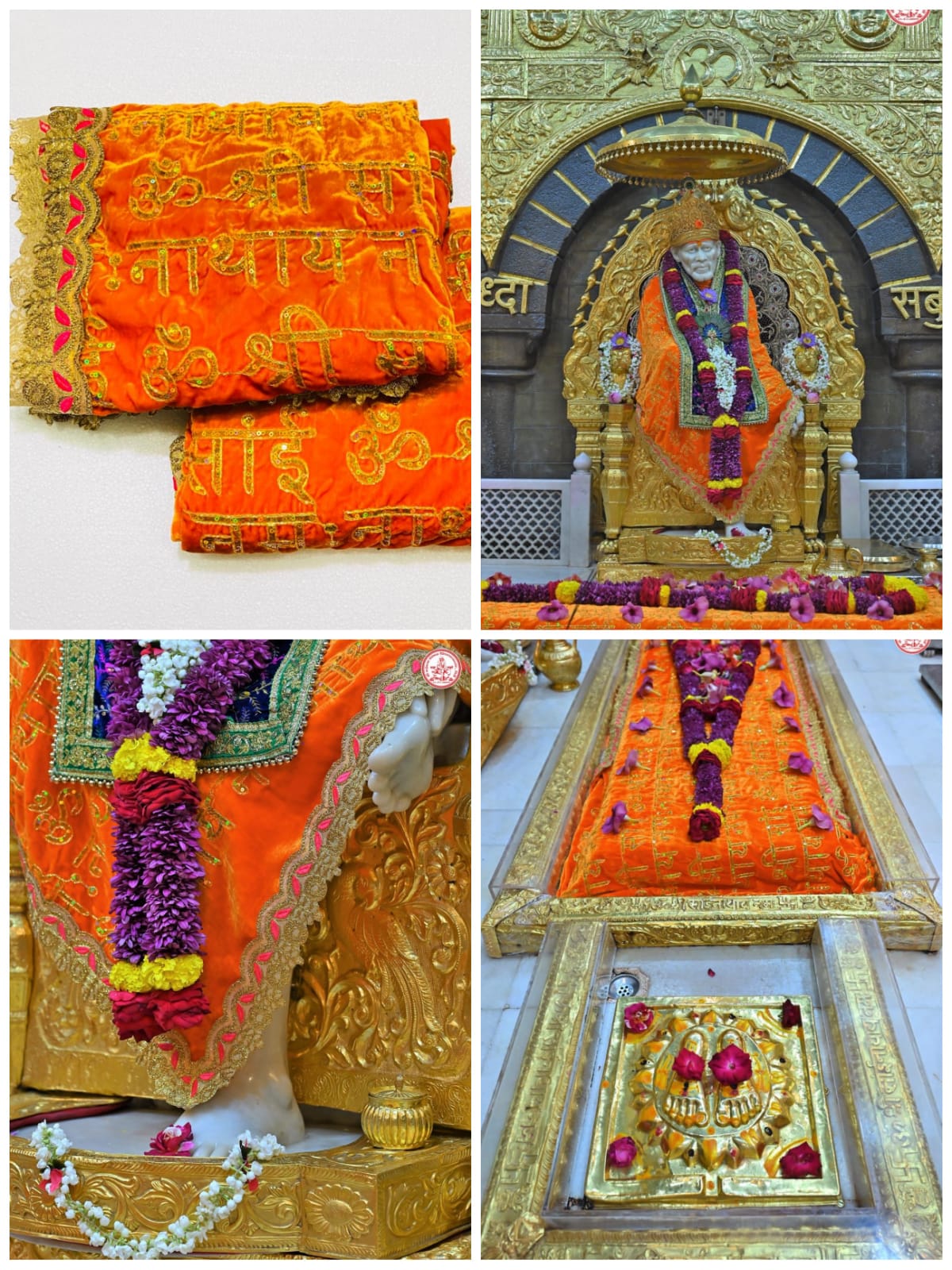 Luckypot Designer Silk Vastra With Greedam For Sai Baba Idols Size :  7Inches ( Pack Of 2) - Sarees - LUCKYPOT, Royapuram, Chennai, Tamil Nadu