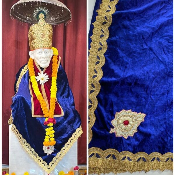 Key Features: Premium Quality Fabric: Our Sai Baba Vastra is made from high-quality materials, ensuring durability and a regal appearance. Custom Size Options: Tailored to fit large statues or idols of any dimension, providing a bespoke touch to your sacred setup. Elegant Design: Featuring intricate embroidery and vibrant colors, our Vastra adds a touch of grandeur to your Sai Baba statue. Easy to Drape: Designed for convenience, the attire is simple to drape, allowing you to dress your idol effortlessly.